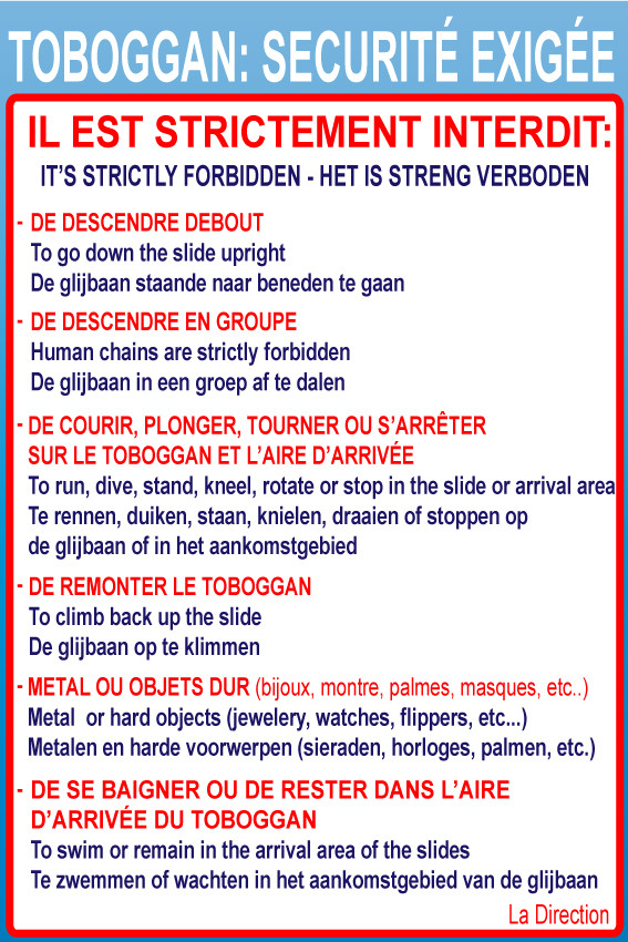 Toboggan JRSignaletic panneaux campings