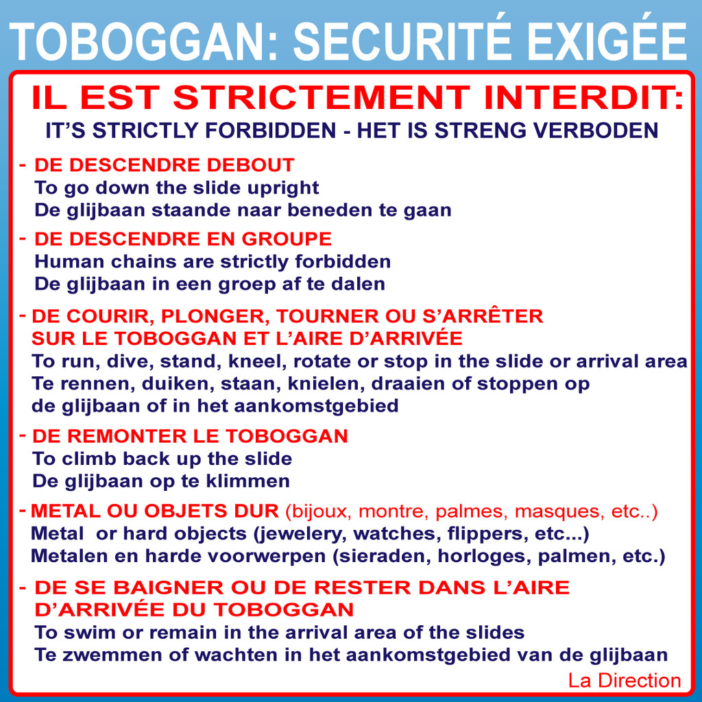 Toboggan JRSignaletic panneaux campings