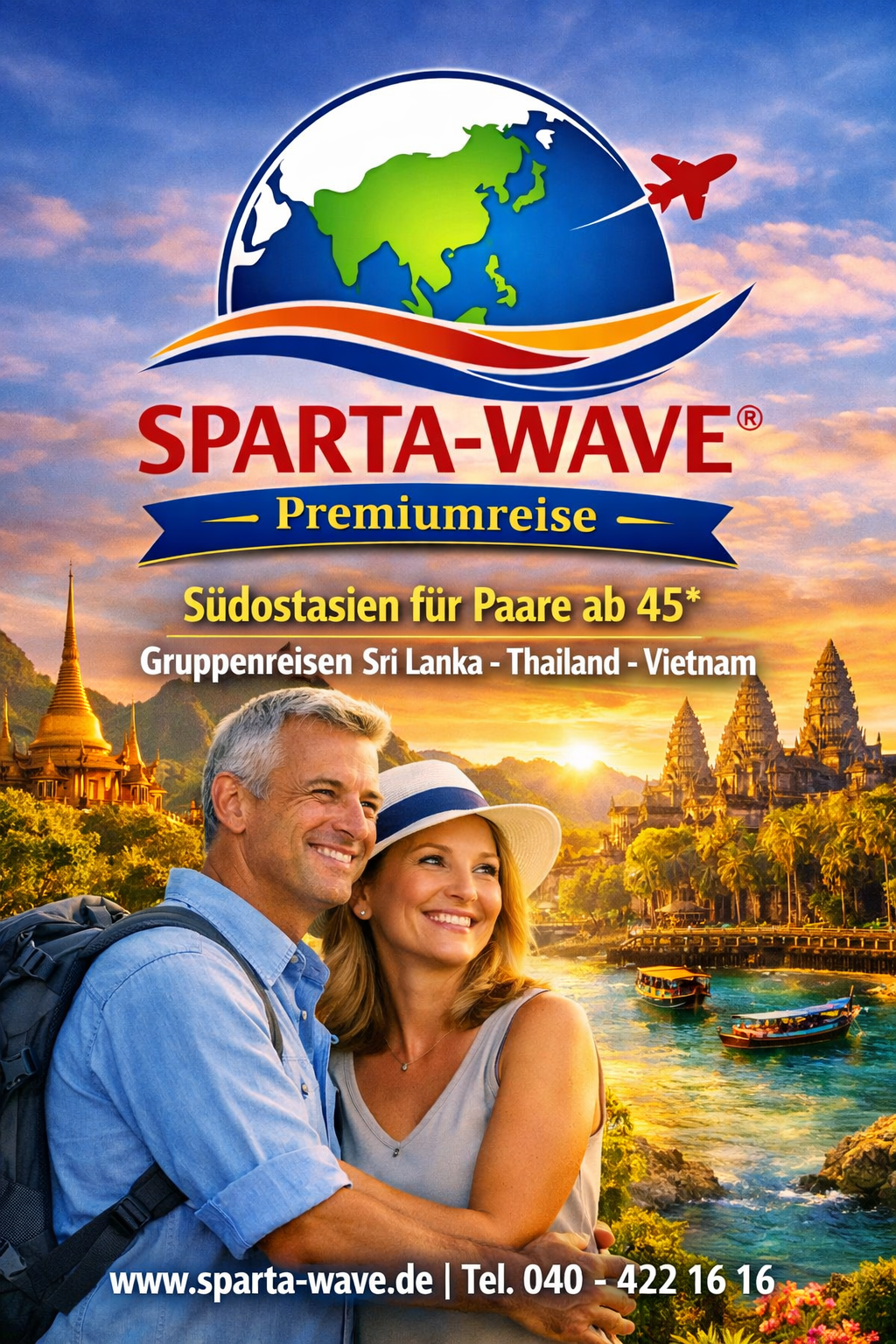 Banner Fernreisen zu Traumpreisen mit Flugzeug zum Asienurlaub – Sparta-Wave informiert"