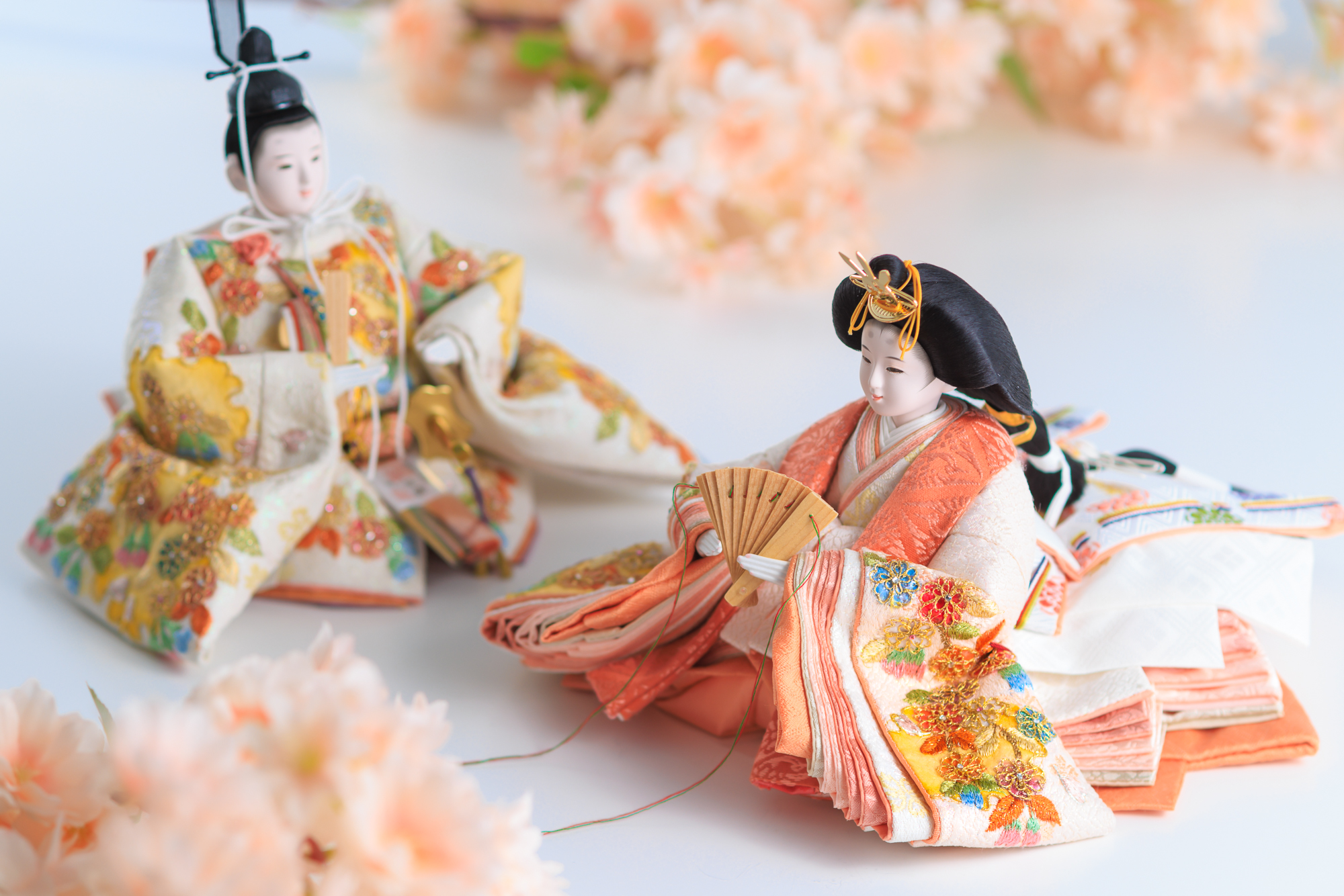 五月人形 雛人形 楽天市場】雛人形 久月 コンパクト ひな人形 雛 収納飾り 三段飾り 五