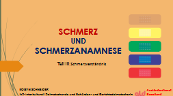Koisyn Schneider: Weiterbildung "Schmerz- und Schmerzanamnese" - "Schmerzverständnis"