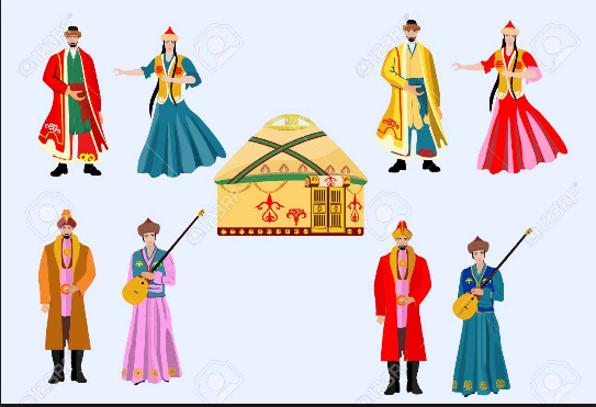 Kasachische Kostüme