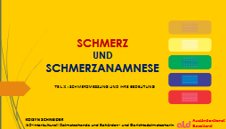 Koisyn Schneider: Weiterbildung "Schmerz und Schmerzanamnese" - "Schmerzmessung und ihre Bedeutung"