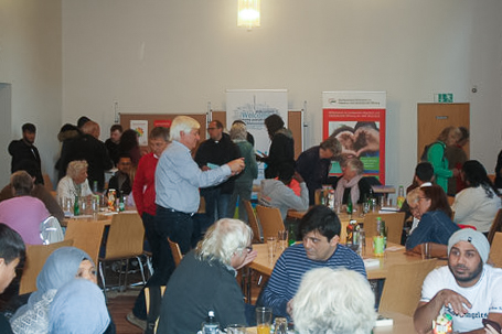Informationsstände der unterstützenden Organisationen wurde für vertiefende Gespräche genutzt.