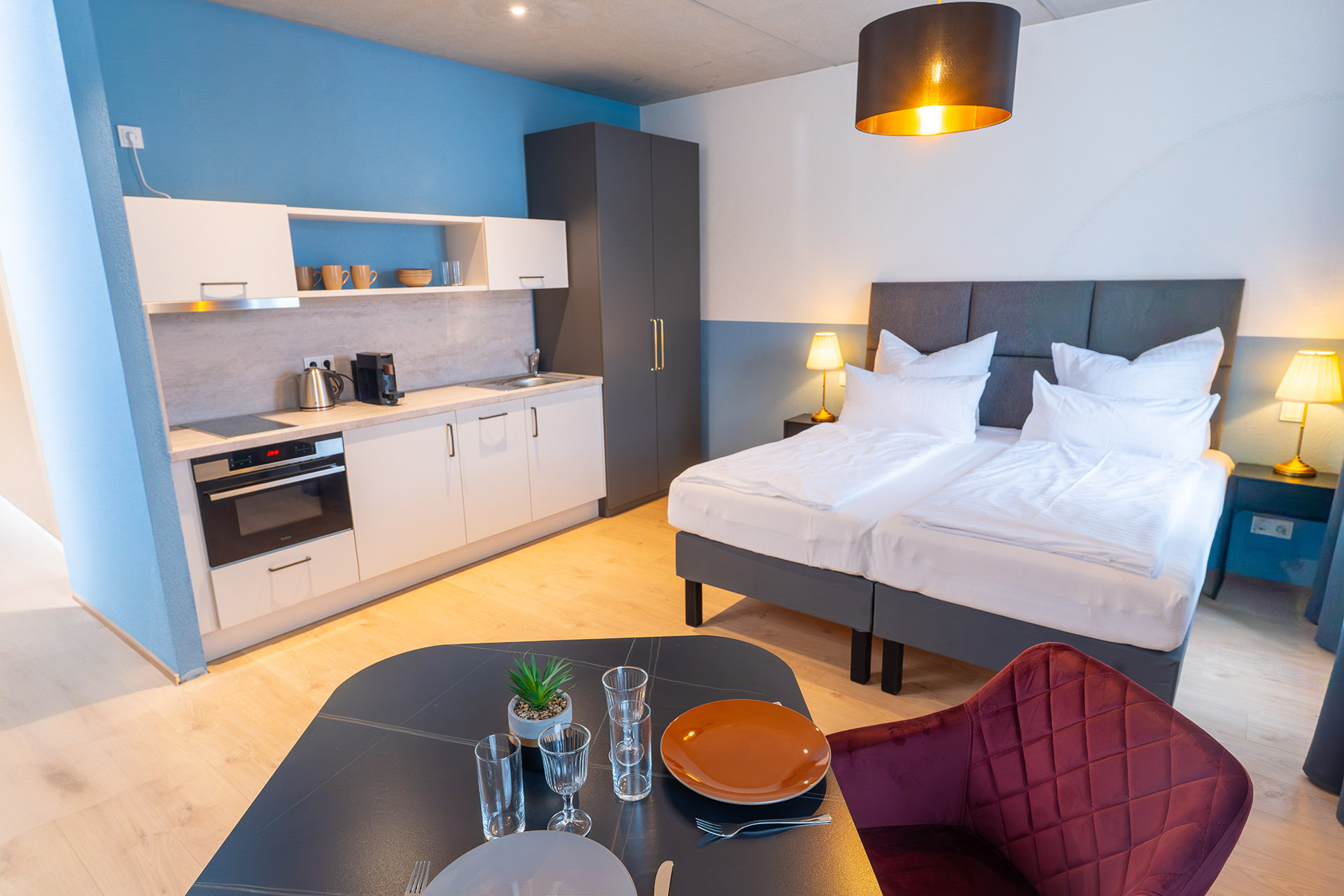 Das Adler, Markdorf - Sleeping and Kitchen