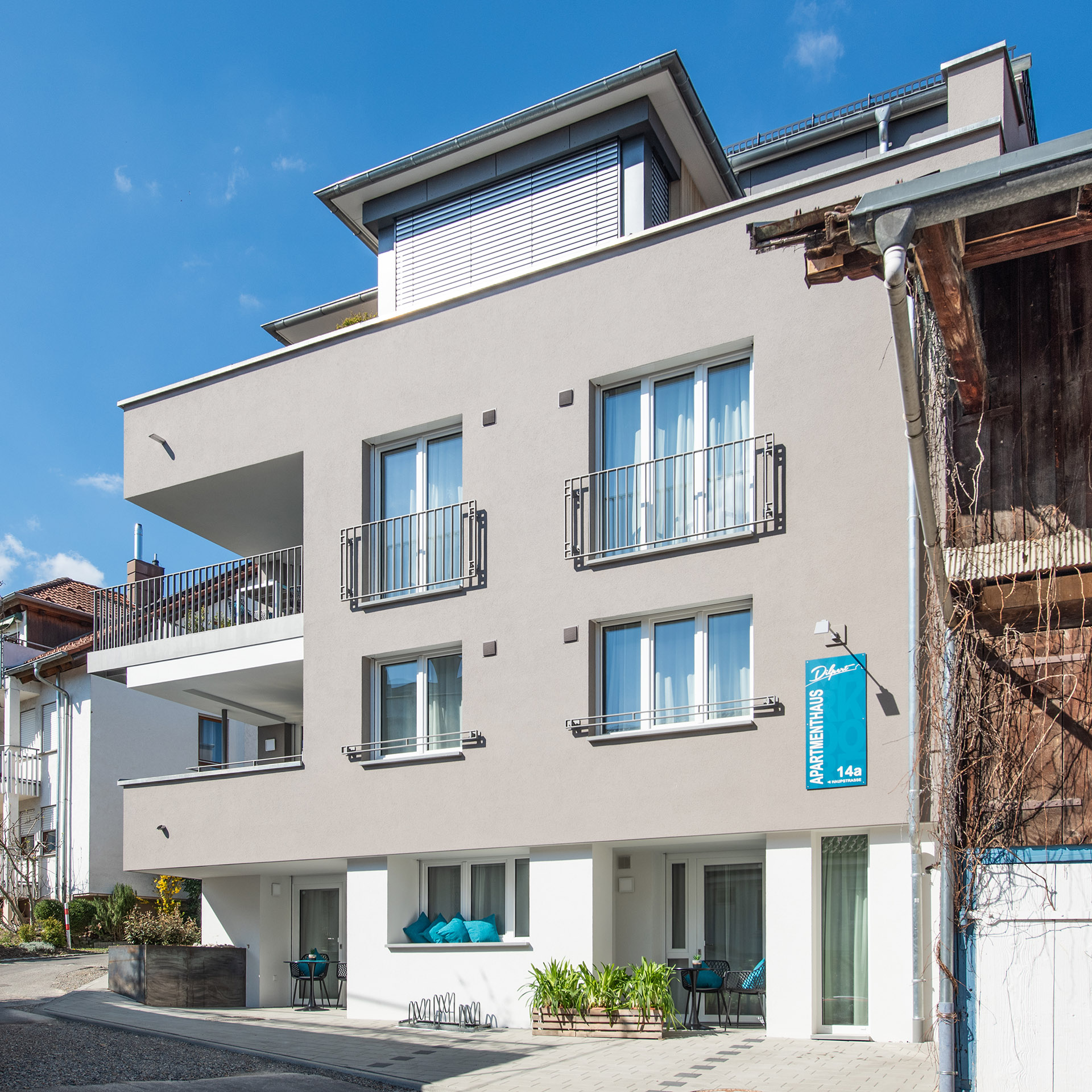Ferienwohnung am Bodensee: Apartmenthaus Markdorf, außen
