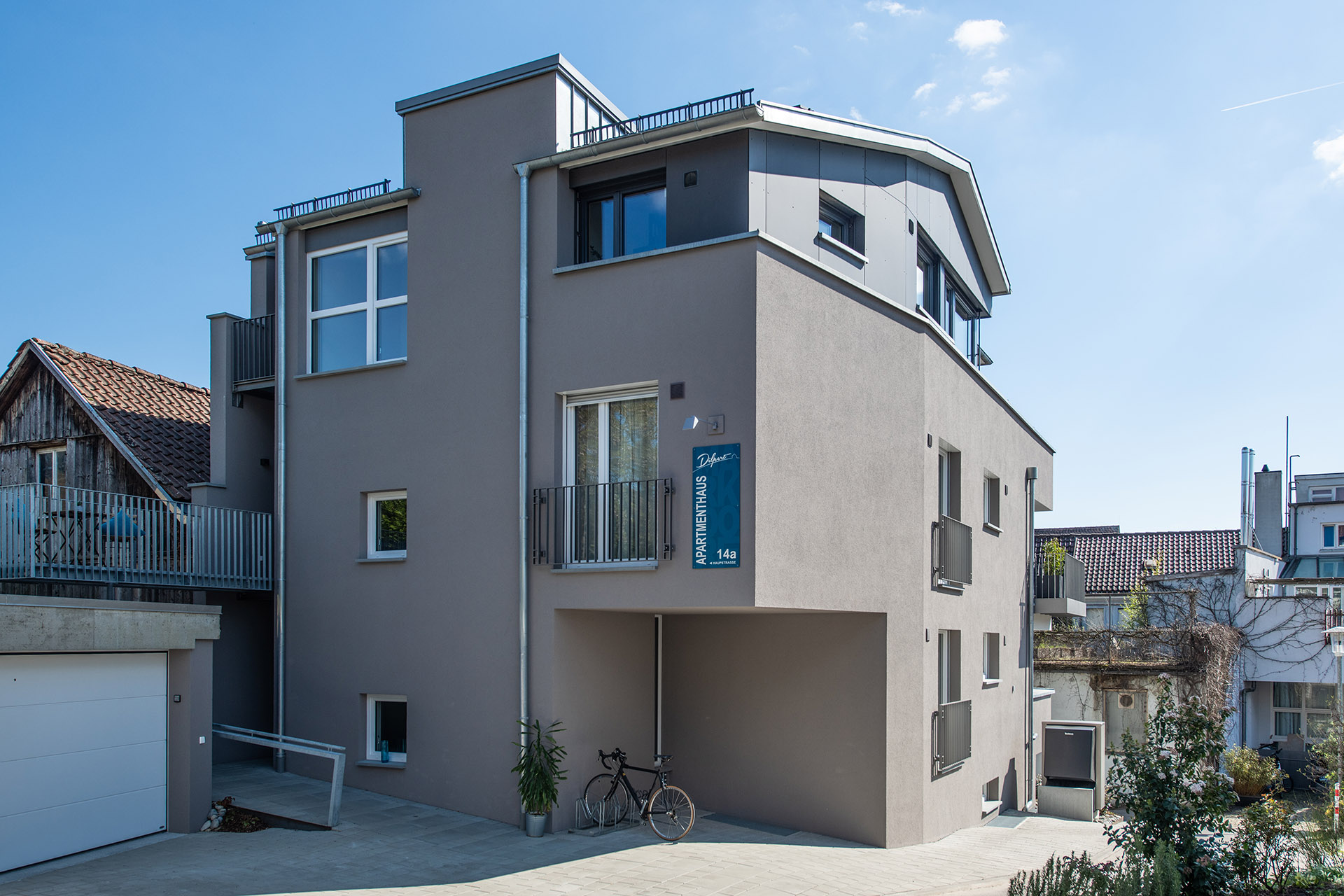 Ferienwohnung am Bodensee: Apartmenthaus Markdorf, außen
