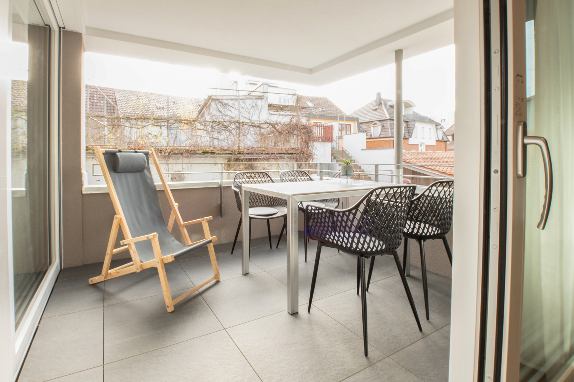Holiday apartments on Lake Constance: Apartment House Markdorf, Apartment 4 - Balcony
