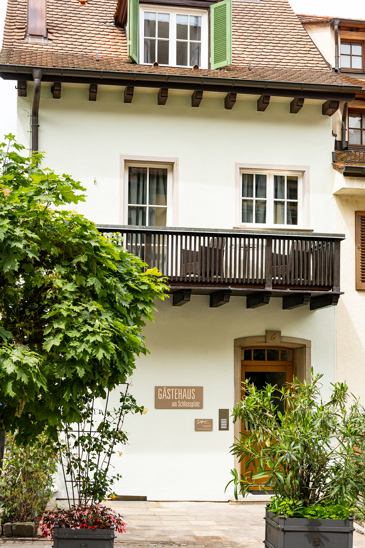 Ferienwohnung am Bodensee: Gästehaus am Schlossplatz, Zimmer 2 - Eingang