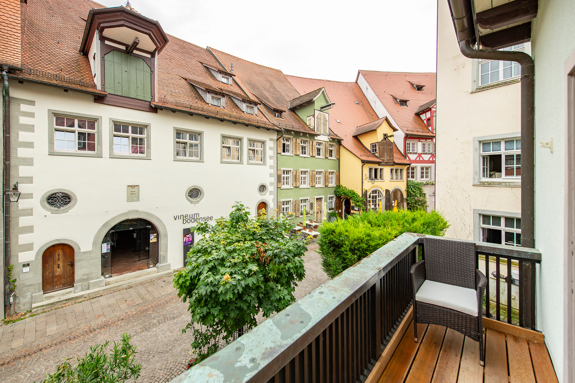 Ferienwohnung am Bodensee: Gästehaus am Schlossplatz, Zimmer 2 - Balkon