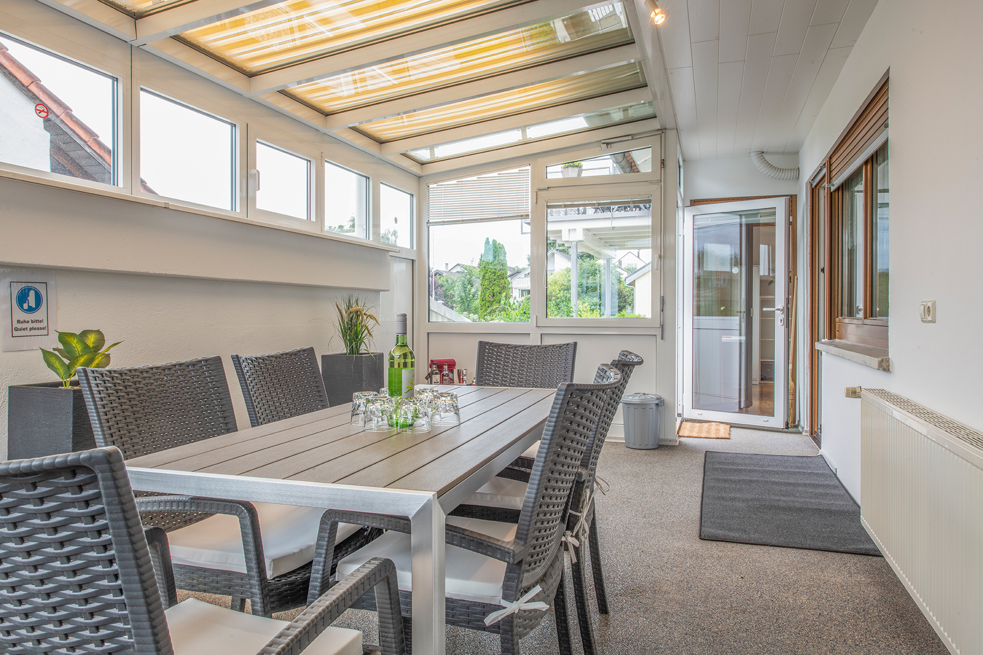 Ferienwohnung am Bodensee: Sonnhalde - Wintergarten