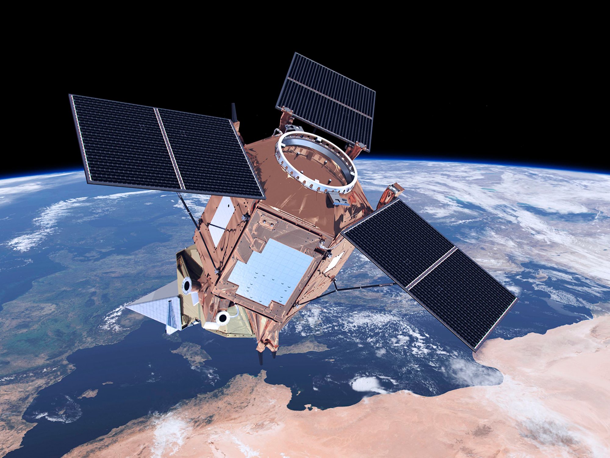 Satellit weist den positiven Effekt der E-Mobilität auf die Umwelt nach