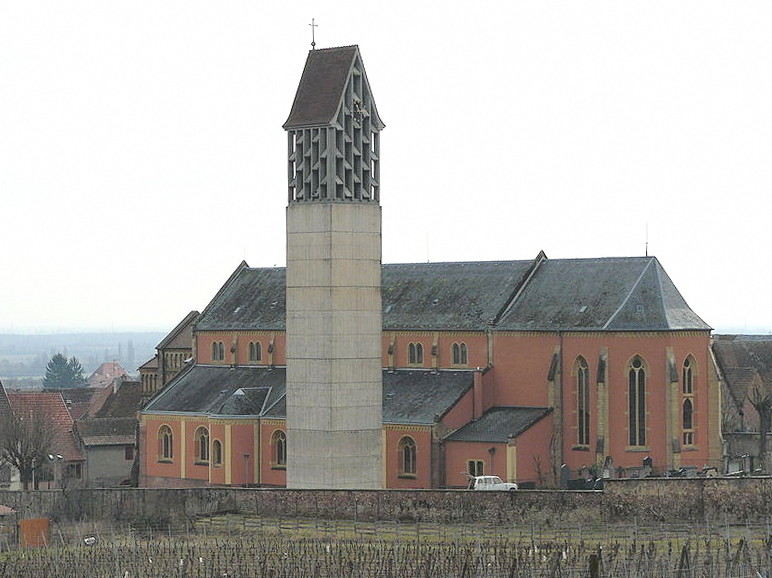 L'église actuelle et son campanile