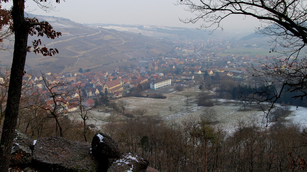 au Grossfels : vue sur Soultzmatt