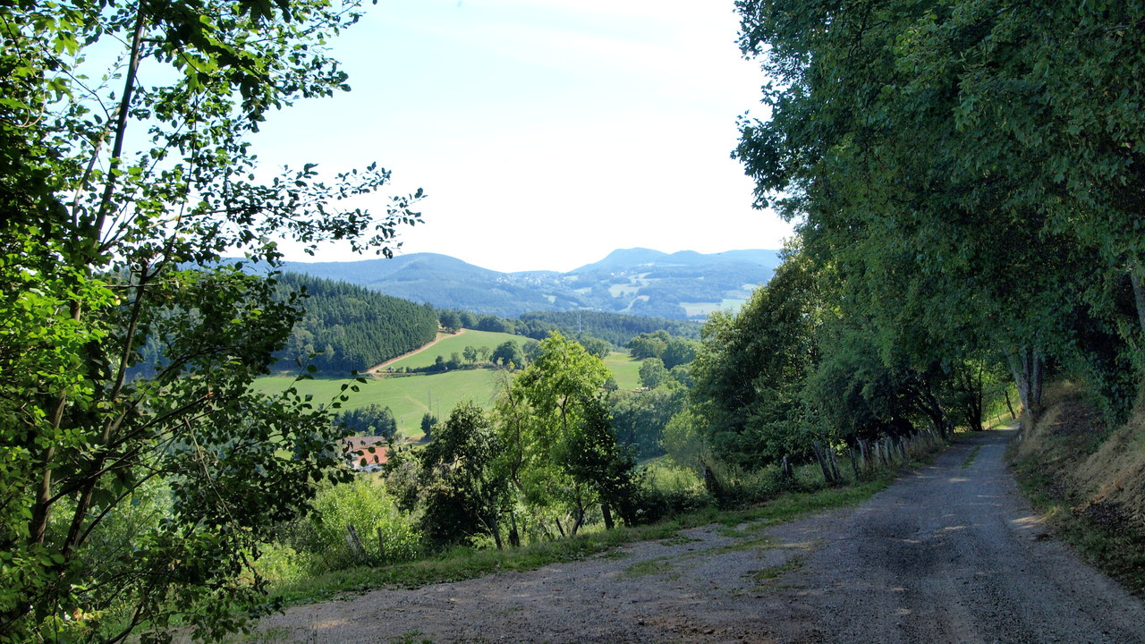 Arrivée au Col du Chamont : au loin, Labaroche