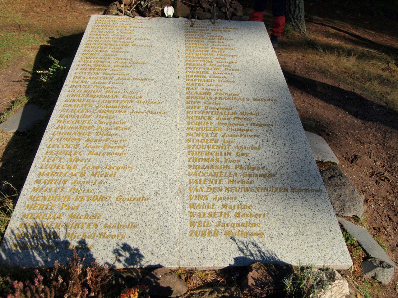 Plaque commémorative du crash de l'A320