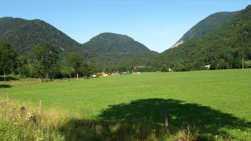 Vers le col du Bussang au loin le viaduc d'Urbès