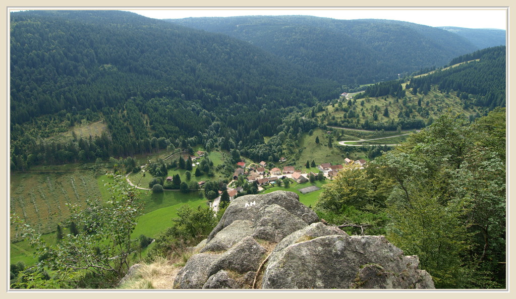 Le Valtin vu du sentier des Roches