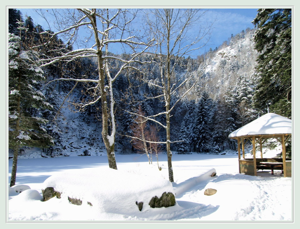 Le Lac du Fischboedle en hiver