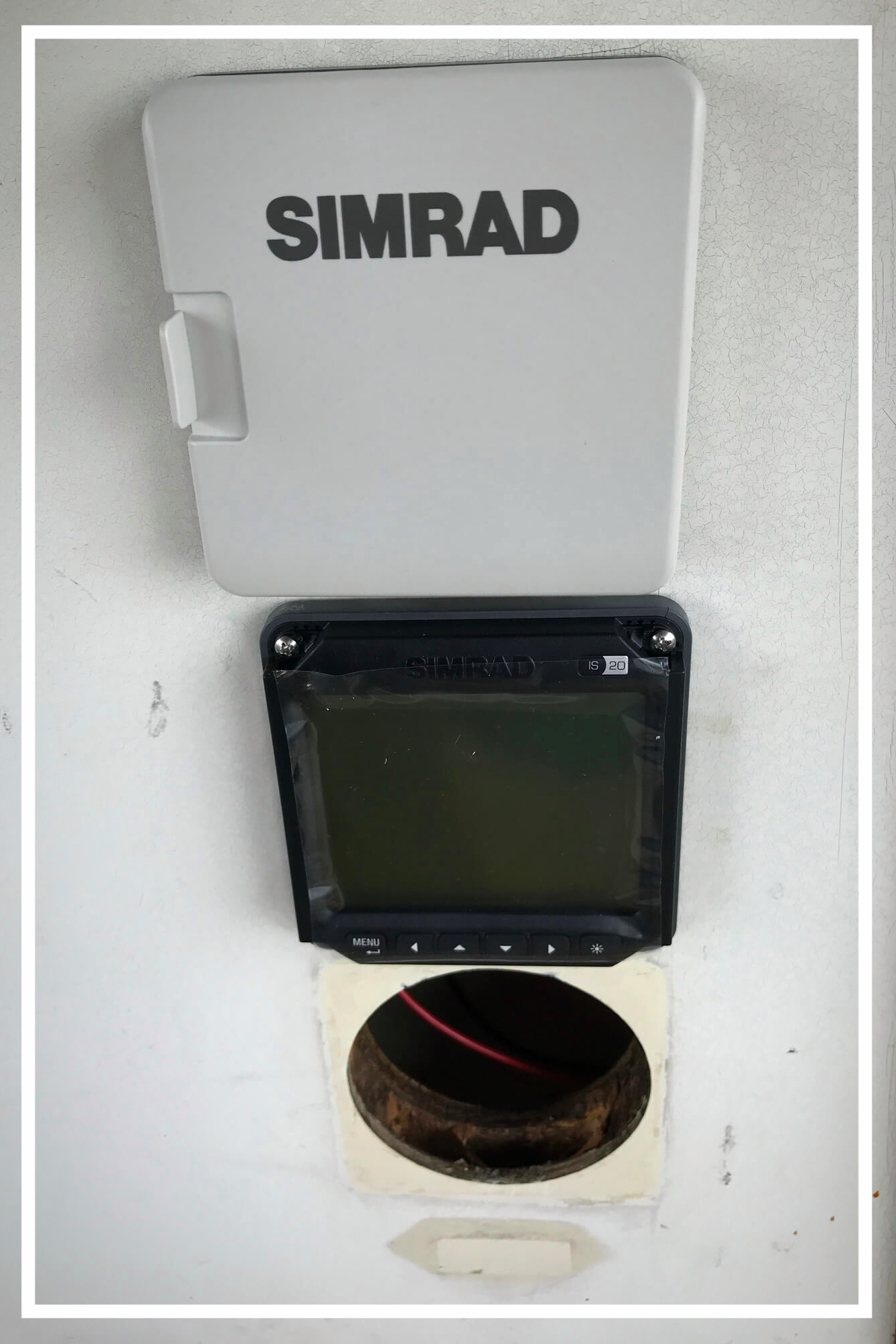 Installed two Navigation Instruments (Simrad) in cockpit