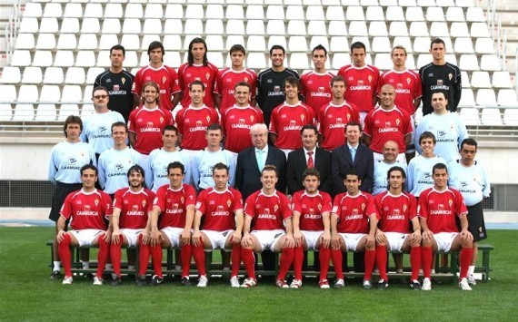 Plantilla del Real Murcia, club en l que jugo desde la temporada 2003/04 - 2004/05 - 20005/06 - 2006/07