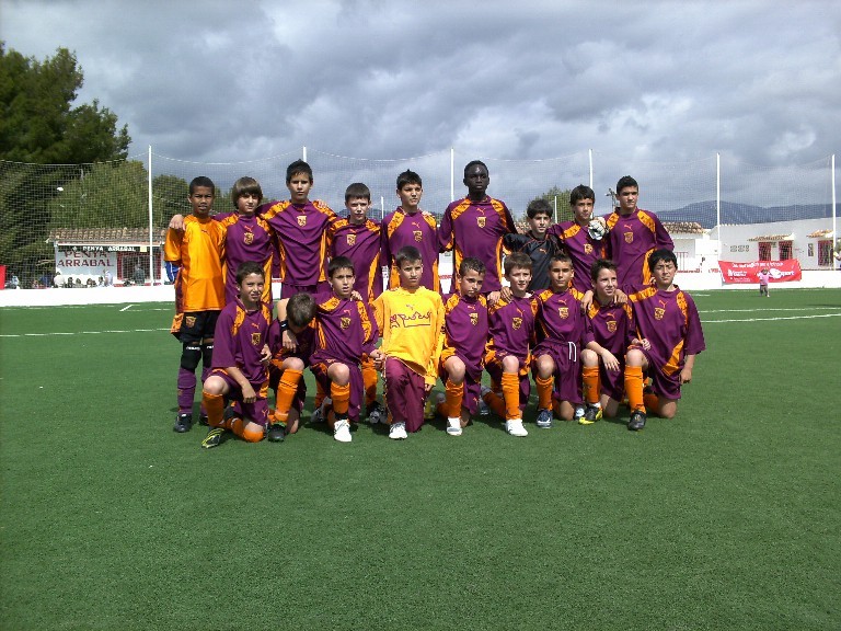 Selección Alevín Región de Murcia, en Palma de Mallorca(dos jugadores de E. F. San Gines)