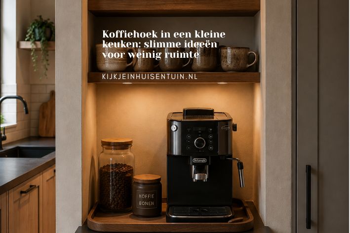 Koffiehoek in een kleine keuken: slimme ideeën voor weinig ruimte