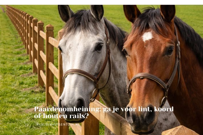 Paardenomheining: ga je voor lint, koord of houten rails?