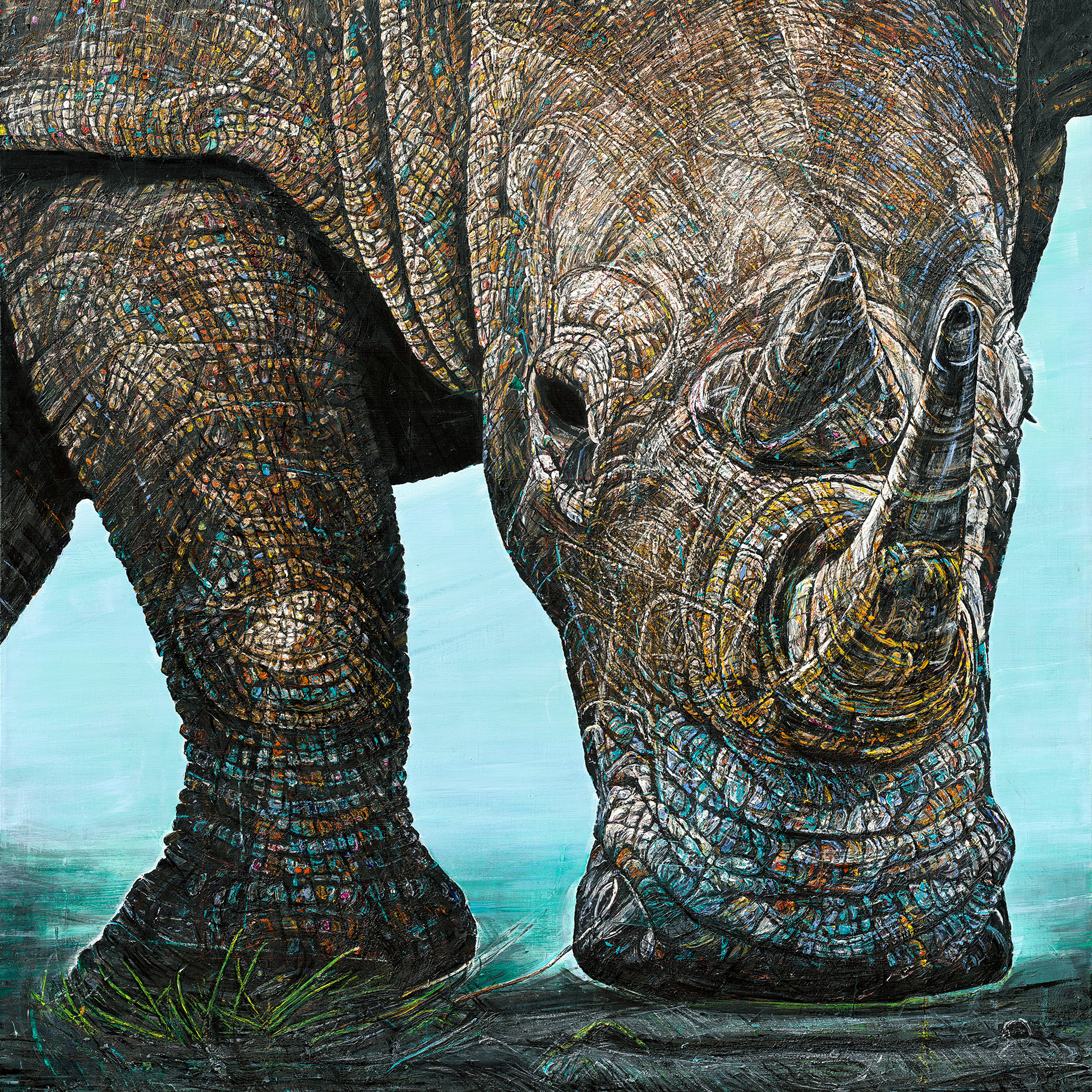 Presence rises | 140x130 | 2020 | in Privatbesitz