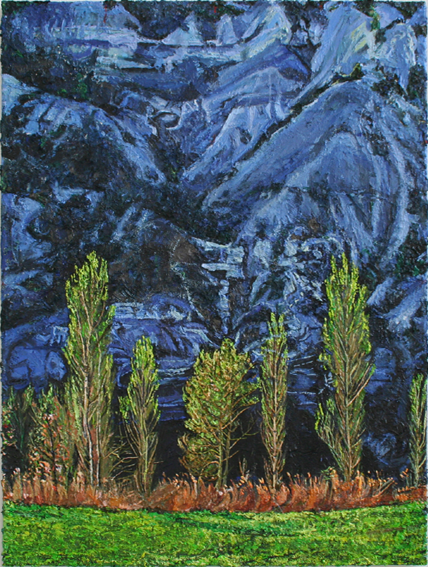 Die Pappellandschaft | 80x60 | in Privatbesitz