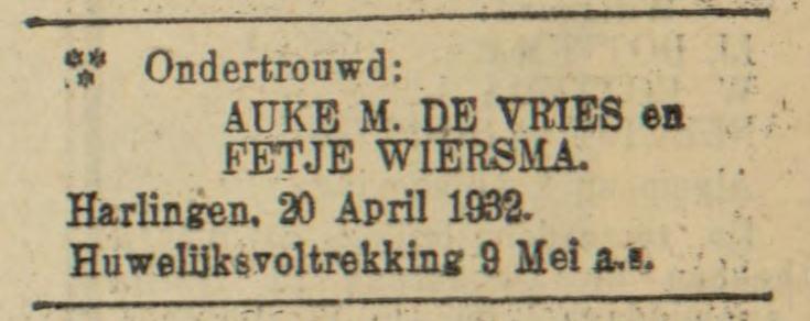 Leeuwarder courant 21-04-1932  