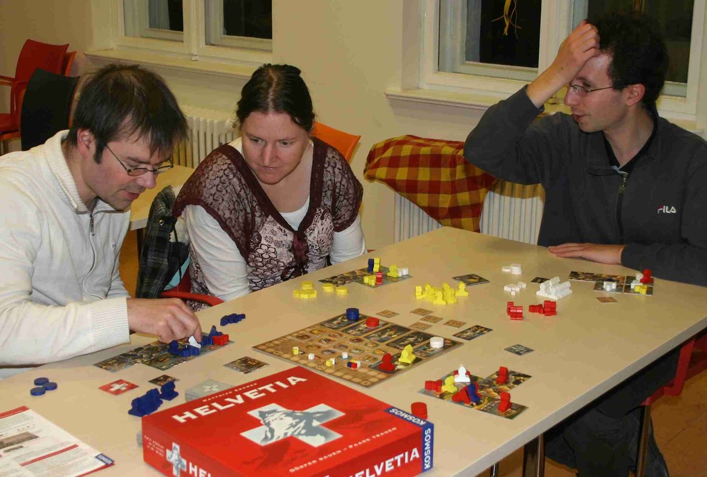 Dörfer planen auf dem Pankower Spieleabend