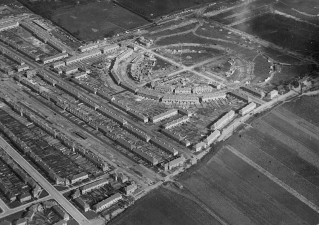 Becontree whilst still under construction.