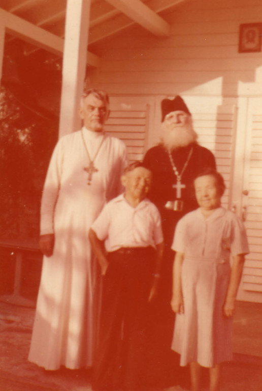 Left to right: Basil and Maria Fillin with Fr. Eugene Seletsky and an unknown priest