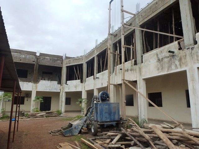 1e étage de la FATMES en construction 2015