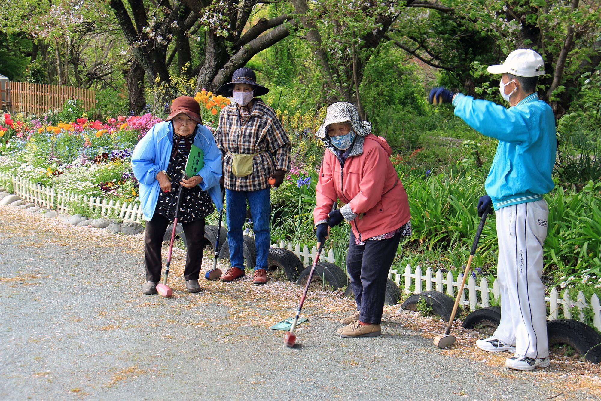 2021.4.2　令和３年度最初のグラウンドゴルフです