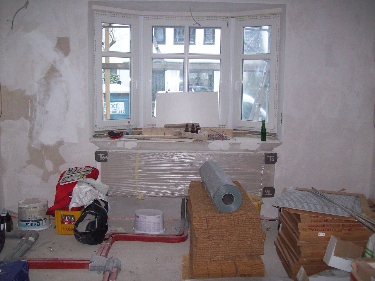 Bauphase Wohnzimmer