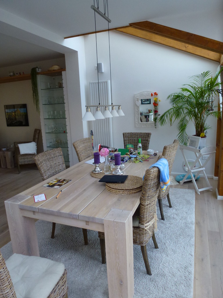Eßzimmer im Wintergarten