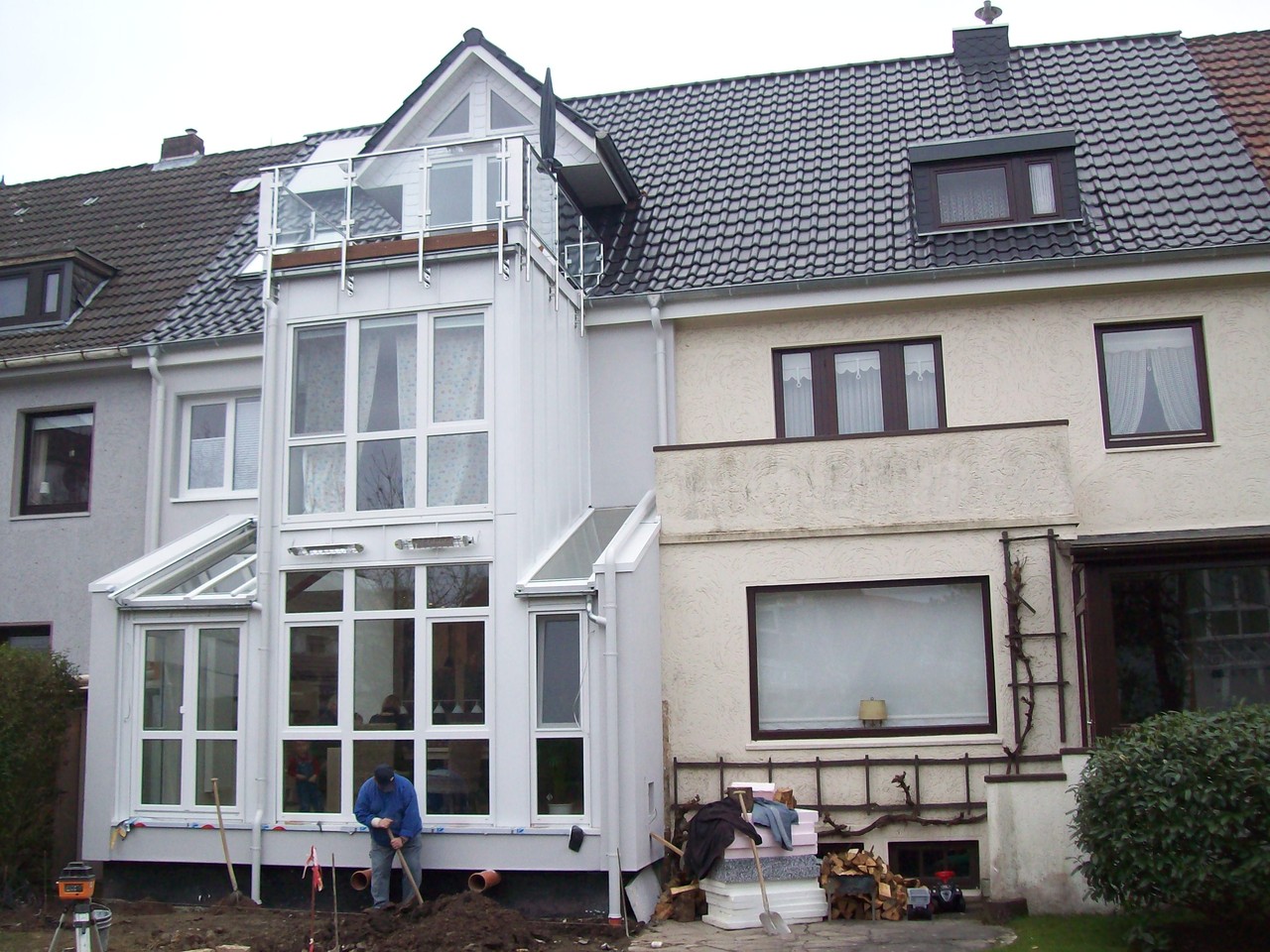 Bauphase Holzterrasse