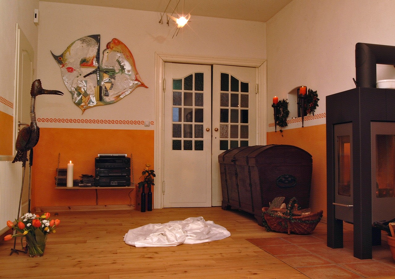 Eßzimmer mit Ofen
