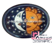 <img src="Ovalín Especial Ovalado Eclipse Estrellado.jpg" alt=" Ovalín Especial Ovalado decorado mexicano Eclipse Estrellado pintado a mano para sobre Poner hecho en México 100% a mano" />