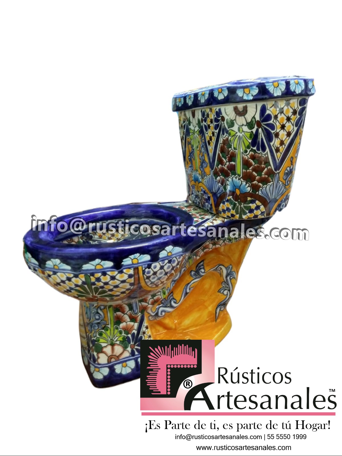 WC de Talavera Querétaro Taza Larga con Tanque (sin herrajes ni asiento)