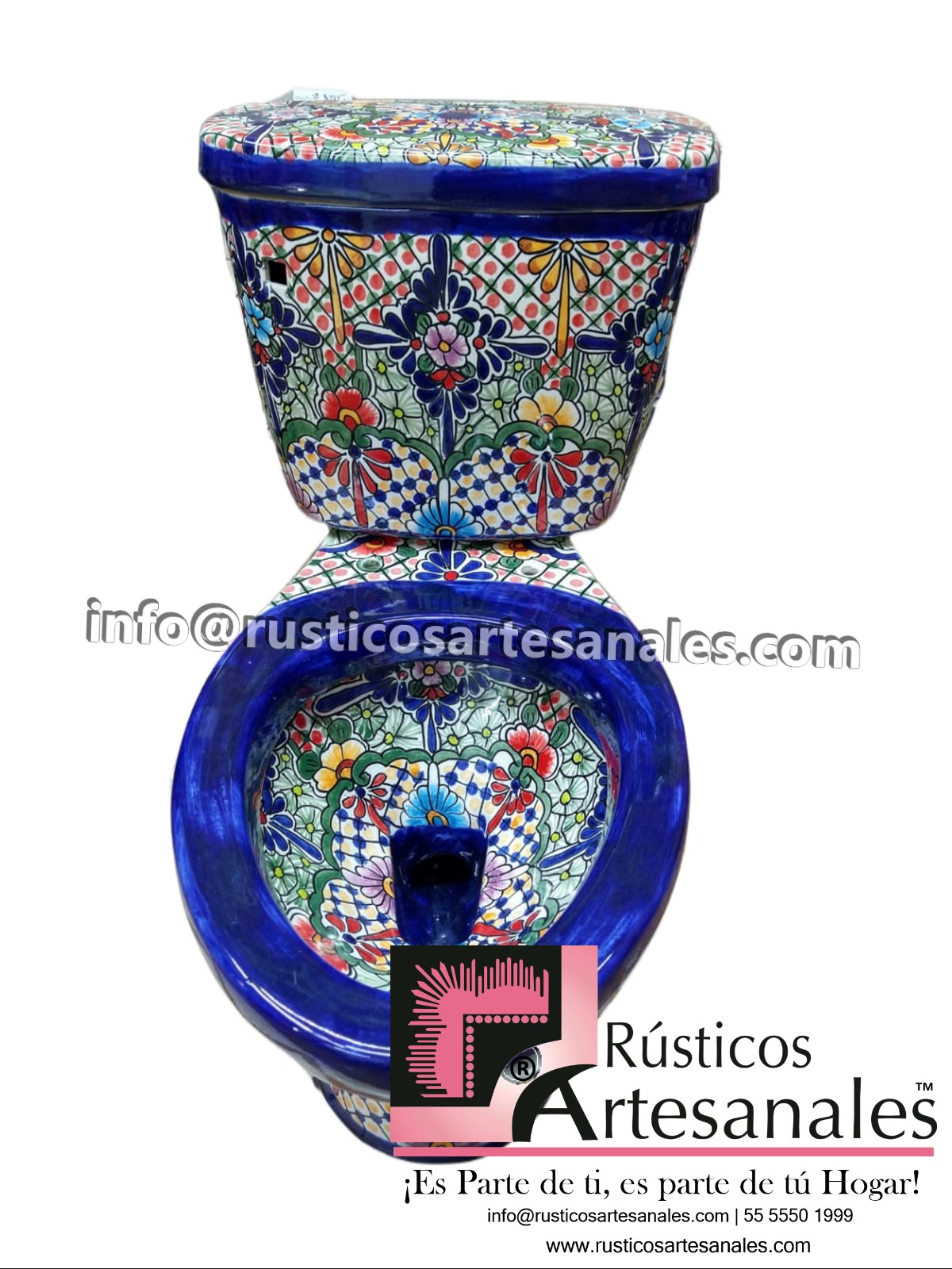 WC de Talavera San Miguel Taza Corta con Tanque (sin herrajes ni asiento)