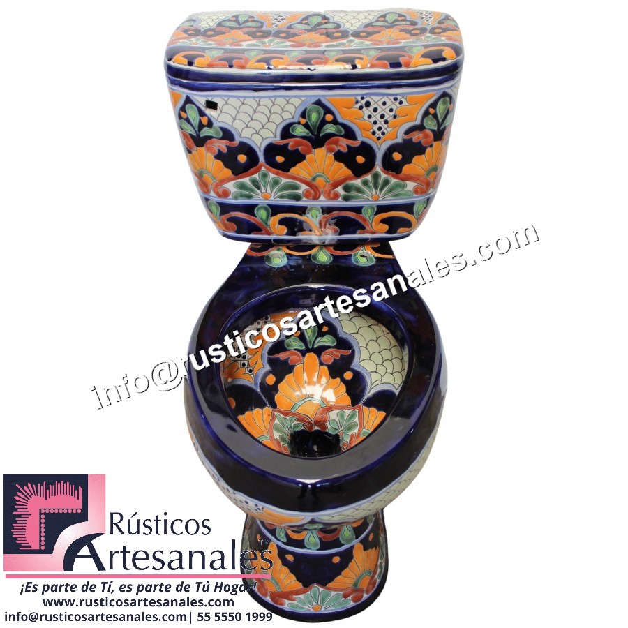WC de Talavera Minatitlán Taza Larga con Tanque (sin herrajes ni asiento)
