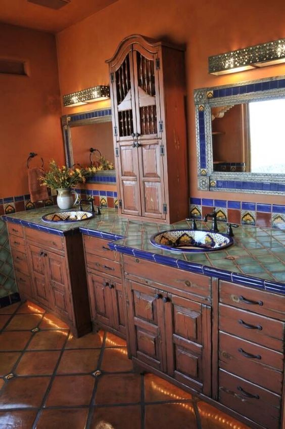 Cocina Mexicana con Azulejo Artesanal Mexicano