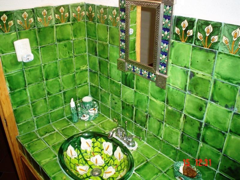 Baño Verde Deslavado con Alcatráz