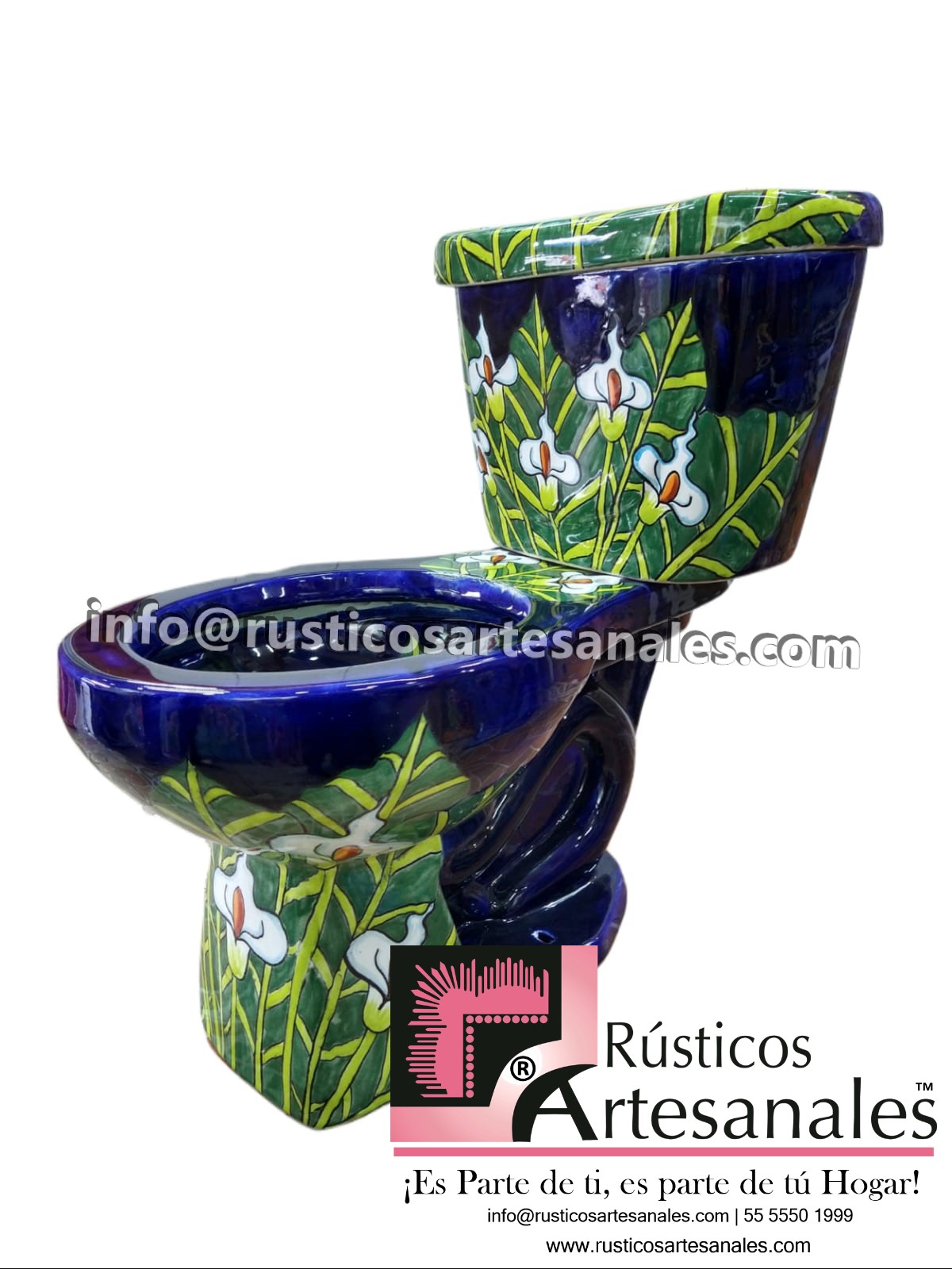 WC de Talavera Alcatráz Especial Taza Corta con Tanque (sin herrajes ni asiento)