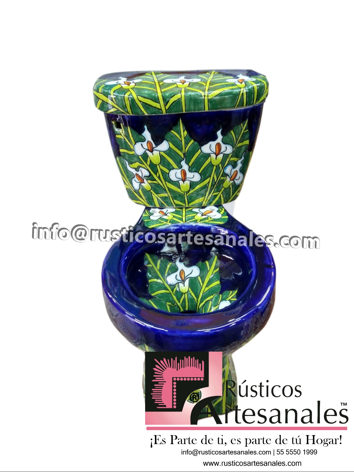 WC de Talavera Alcatráz Especial Taza Larga con Tanque (sin herrajes ni asiento)