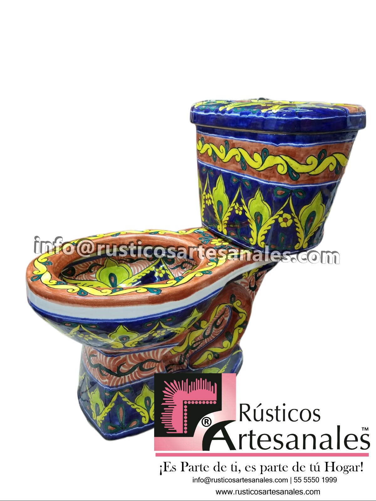 WC de Talavera Durango Taza Larga con Tanque (sin herrajes ni asiento)