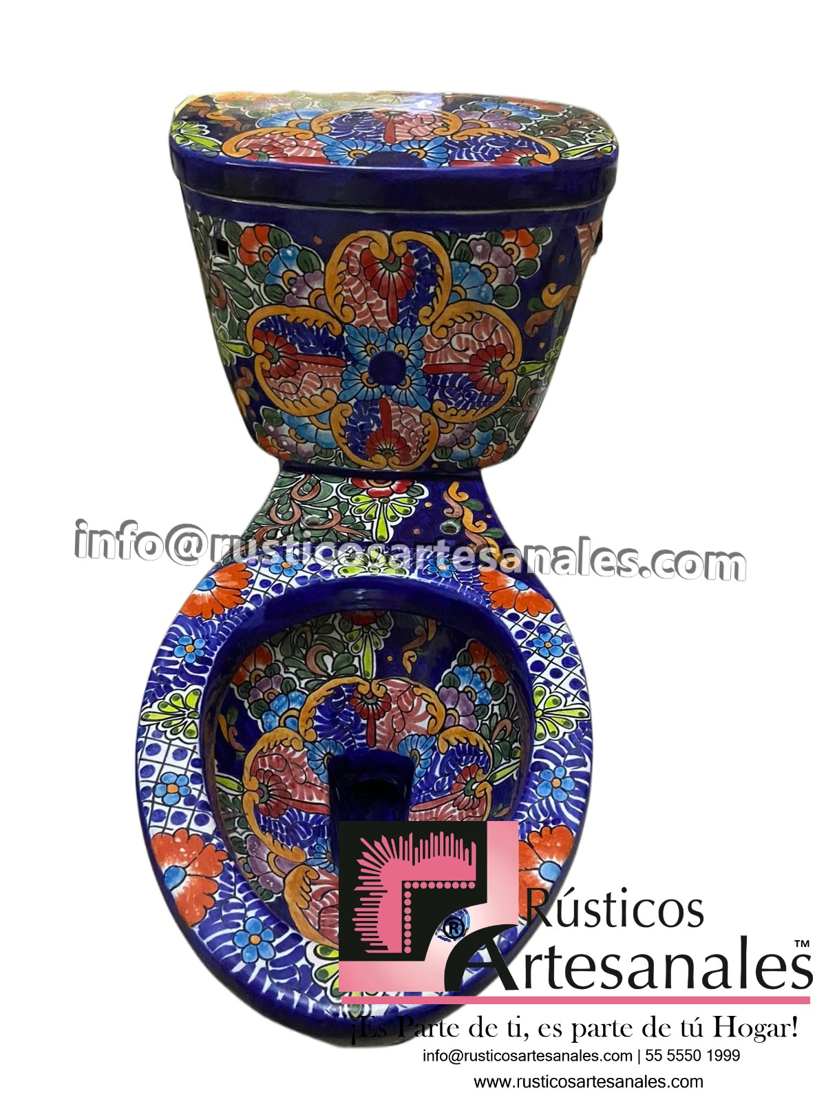 WC de Talavera Abundanza Taza Corta con Tanque (sin herrajes ni asiento)